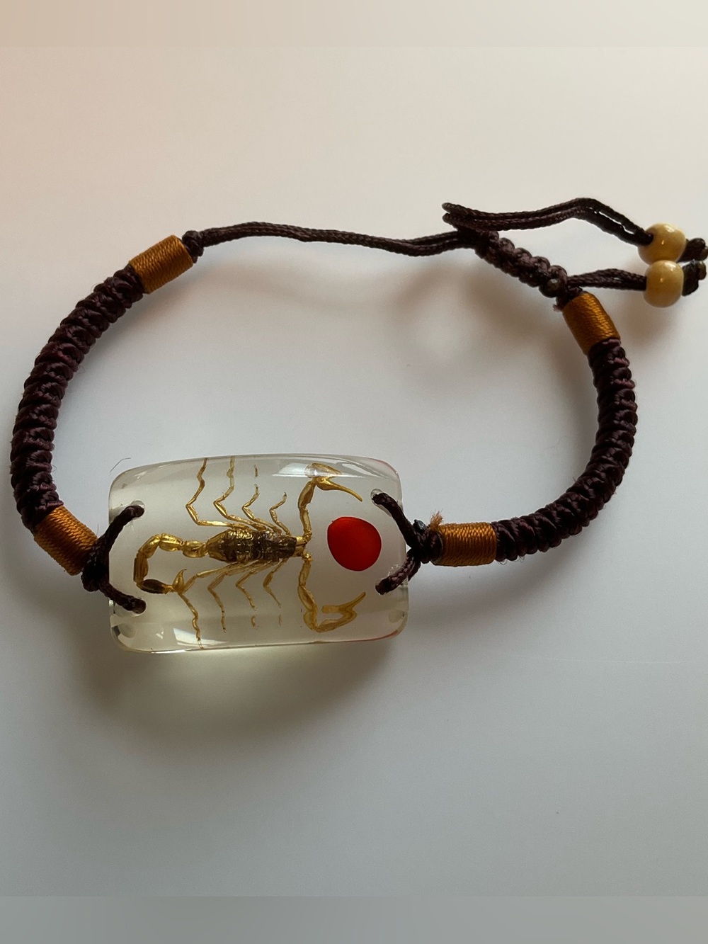 Scorpion Resin Bracelet